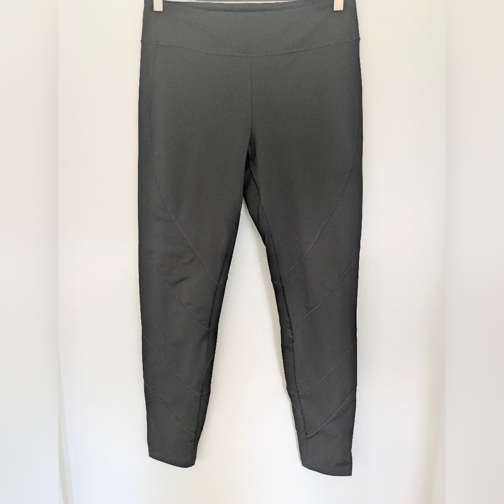 Fila Women's Long Leggings Size L Black Thick Fabric